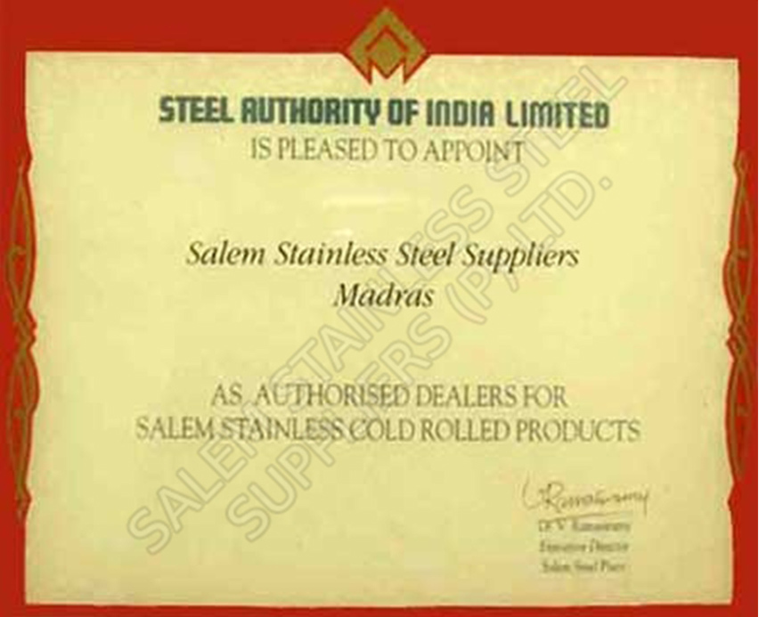 Salem Stainless Steel Supplier,Exporter in Mumbai